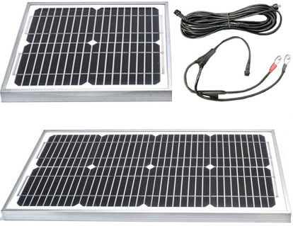Optional Solar Panels 10W and 20W